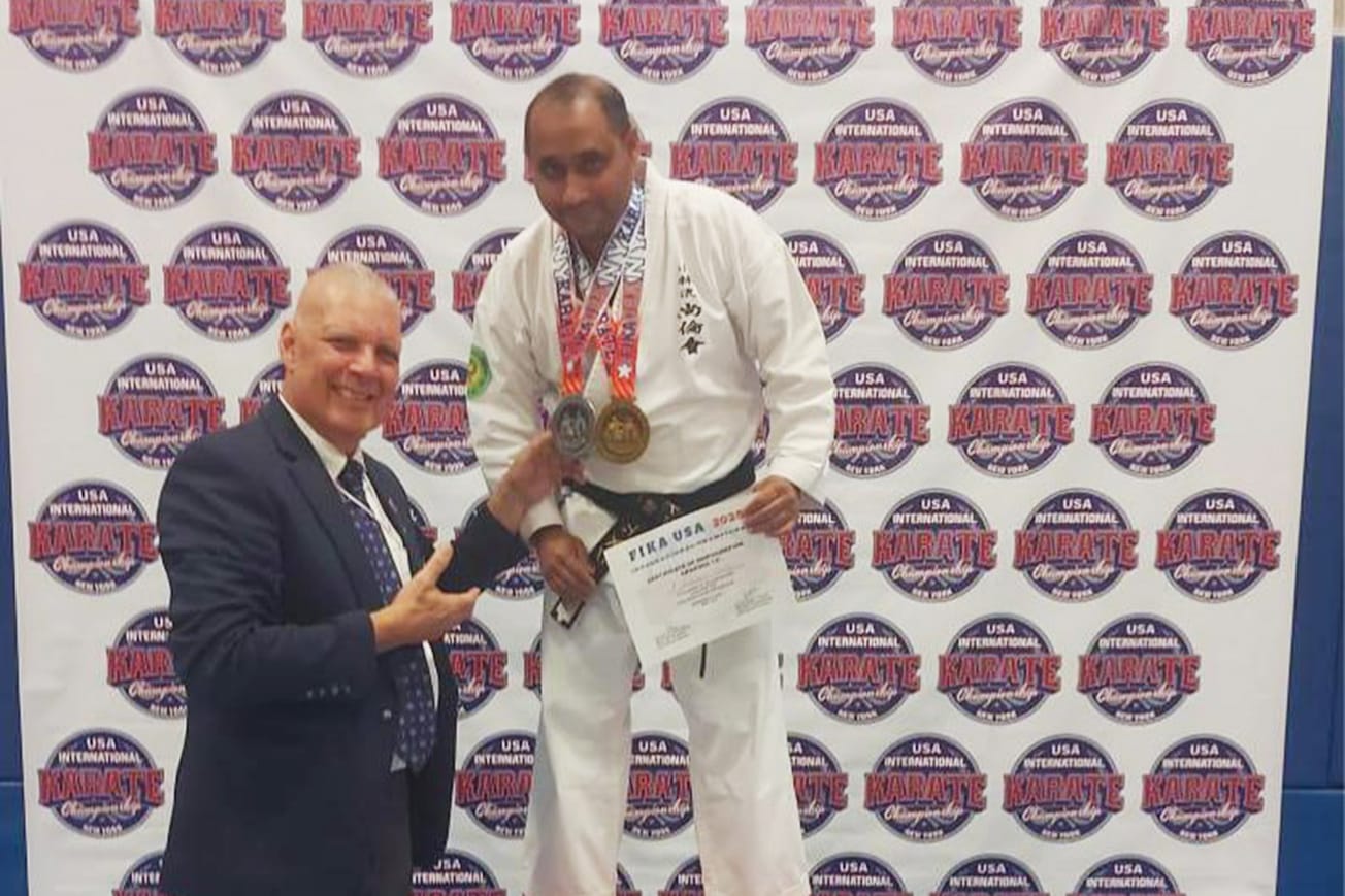 യുഎസ് ഇന്റർനാഷണൽ കരാട്ടെ ചാമ്പ്യൻഷിപ്പിൽ മെഡലുകൾ നേടി മലയാളി യുവാവ്